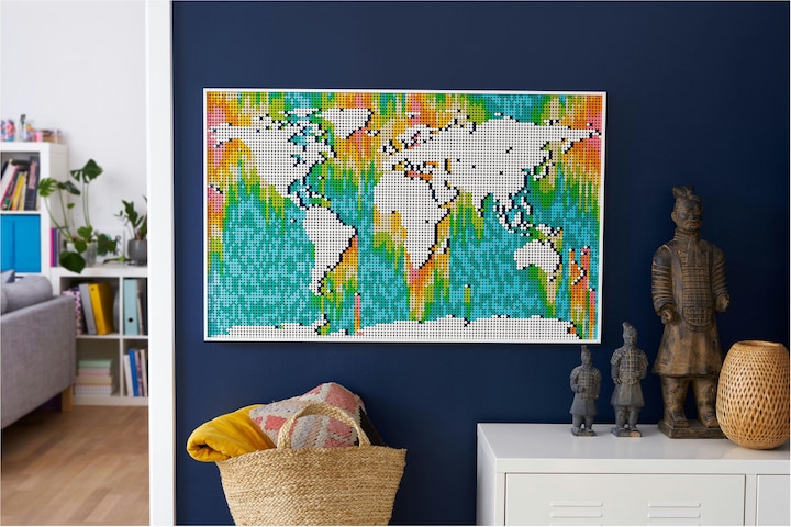 Actual product image LEGO World map (31203, LEGO Art, LEGO Rare Sets)