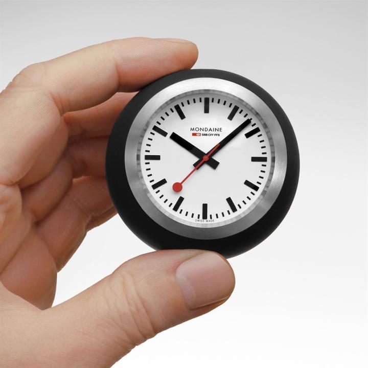Actual product image Mondaine Schwarze Tischuhr