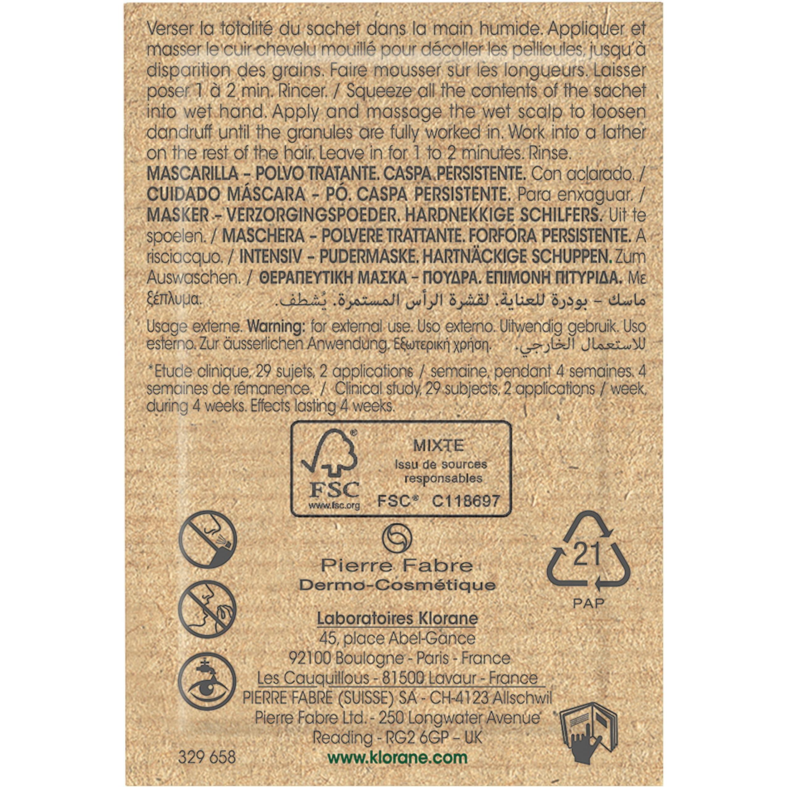 Thumbnail - Klorane, Haarmaske, Anti-Schuppen Masken-Pulver mit Galanga (24 ml)