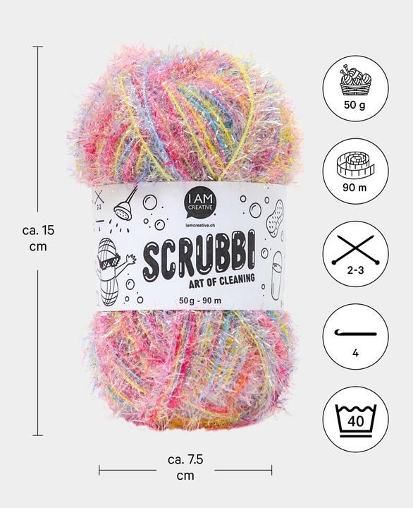 Actual product image I Am Creative Scrubbi dishwashing sponge yarn (110 m)
