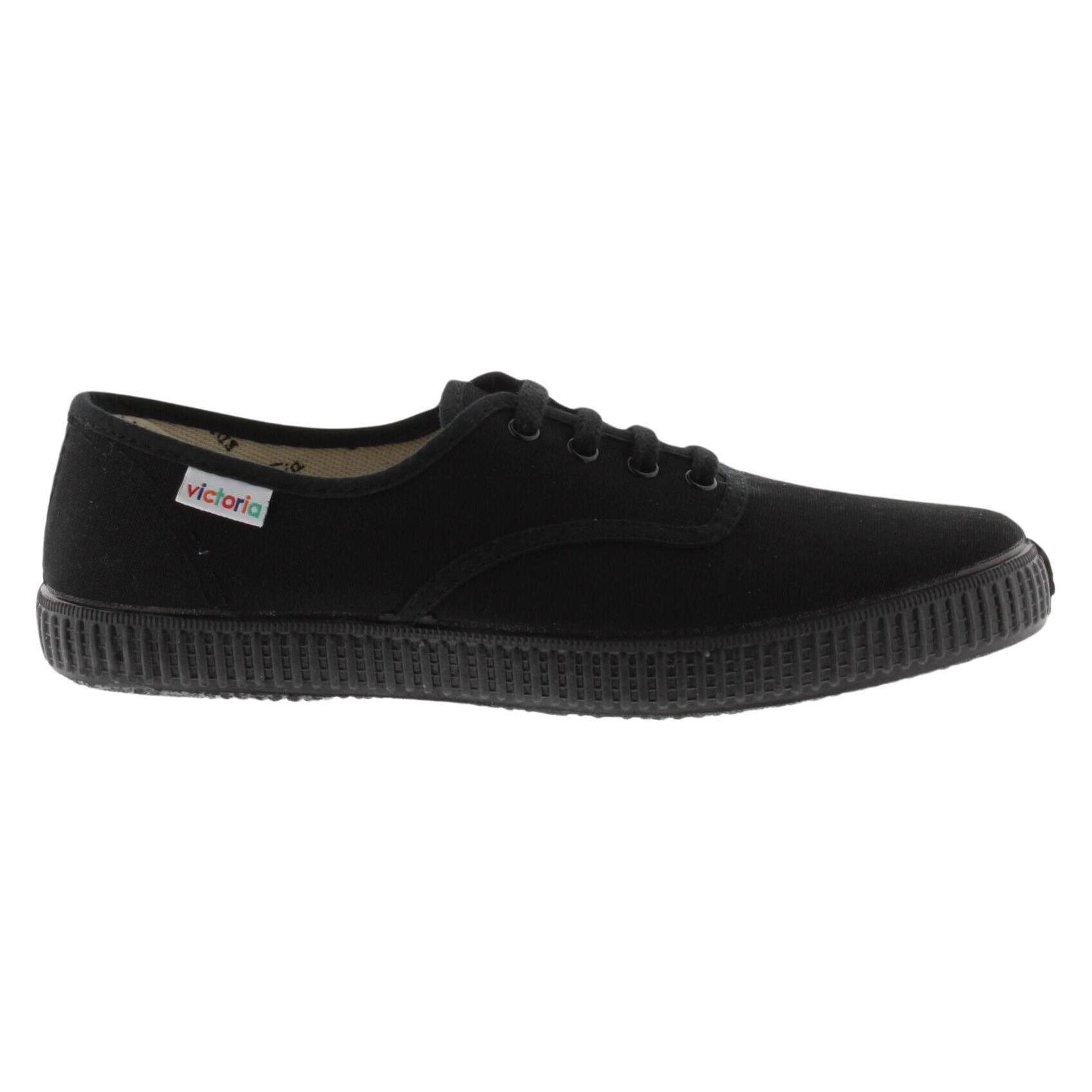 Victoria, Damen, Sneakers, 1915 anglaise total black, Schwarz, (38)