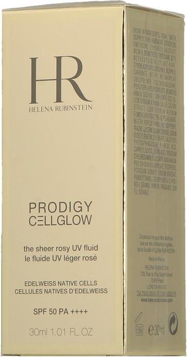Image du produit Helena Rubinstein Fluide UV Prodigy Cellglow The Sheer Rosy (Crème solaire visage, SPF 50, 30 ml)