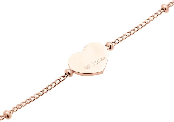 Produktbild Elli Fussschmuck Herzchen Kugelkette Verspielt Sommer 925 Silber (925er Sterling Silber, 22 cm)