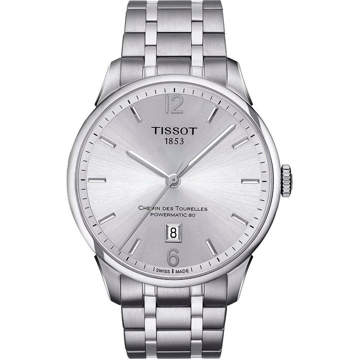 Tissot, Orologio da polso, Chemin Des Tourelles Gand automatico, (Fatto in Svizzera, Orologio da polso analogico, 42 mm)