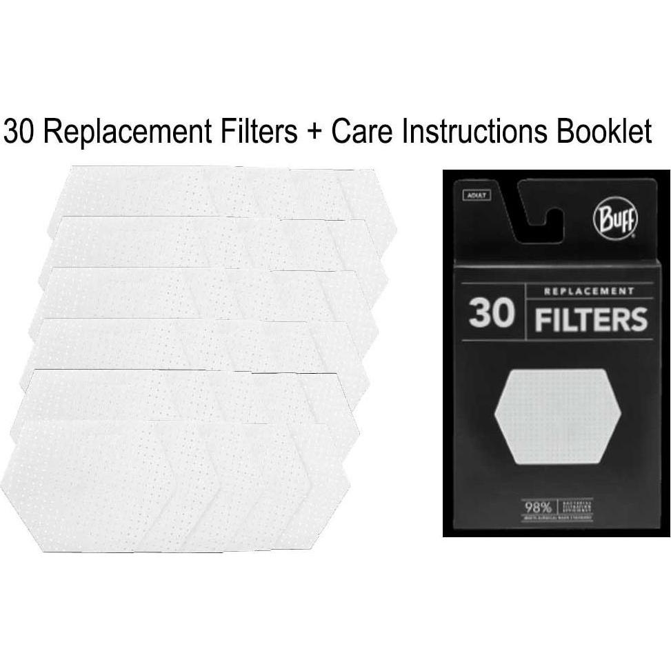 Buff, Donne, Passamontagna, Filtri di ricambio 30 unità JR, Bianco, S