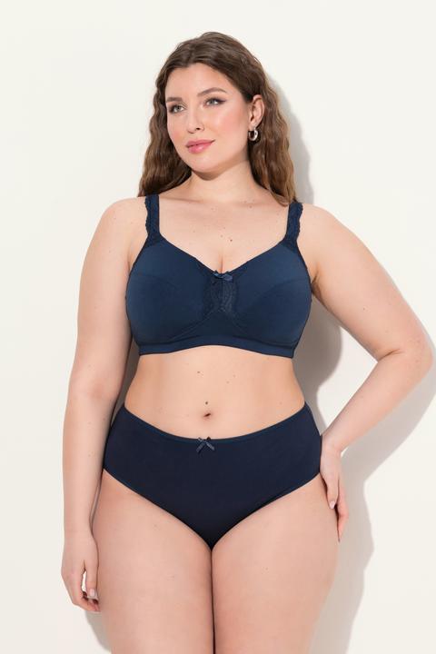 Produktbild Ulla Popken Soft-BH, Spitzendetail, ohne Bügel, Cup C - E (110 D)