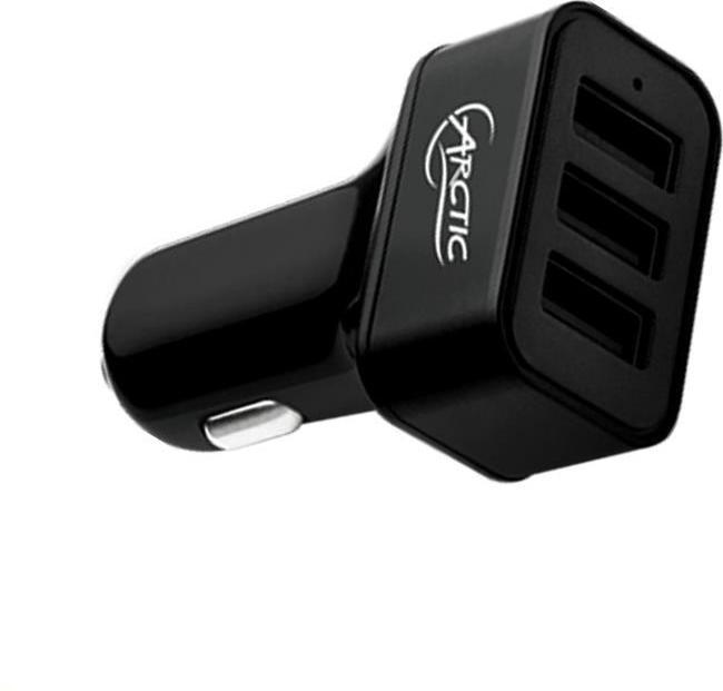 Arctic Chargeur de voiture 7200, chargeur de voiture USB à 3 ports.