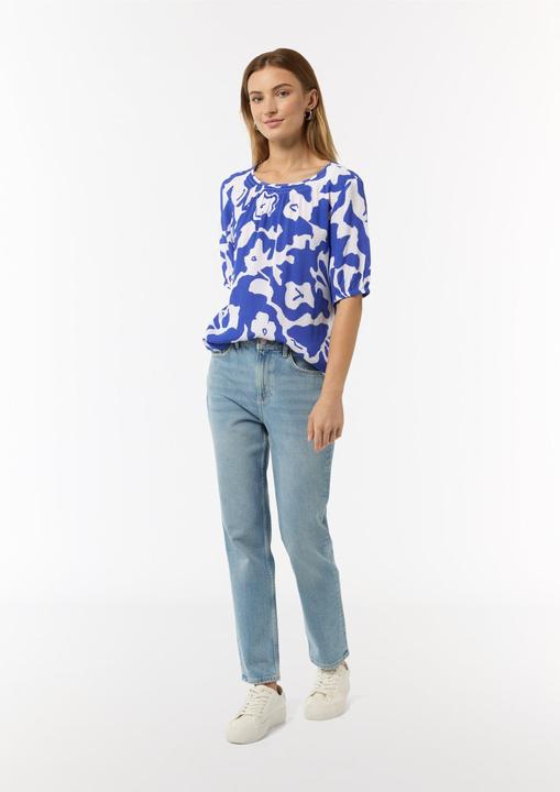 Produktbild Comma Bluse Gemusterte Kurzarmbluse (44)