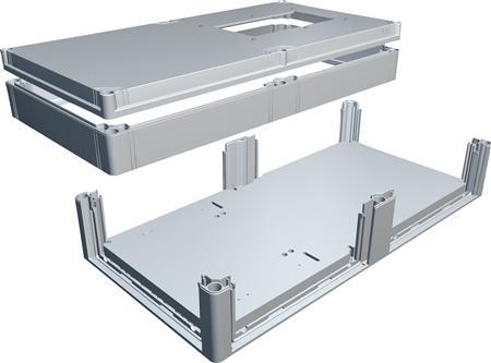 Actual product image Ensto Meter cabinet complete Cubo without flange and meter terminal for transformer / direct 300 x 600 x