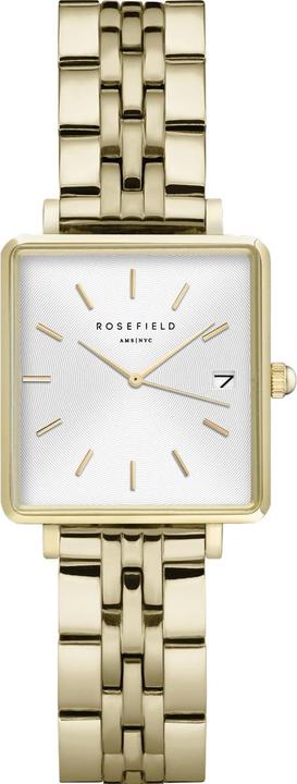 Produktbild Rosefield The Mini Boxy White Sunray Gold (Analoguhr, 22 mm)