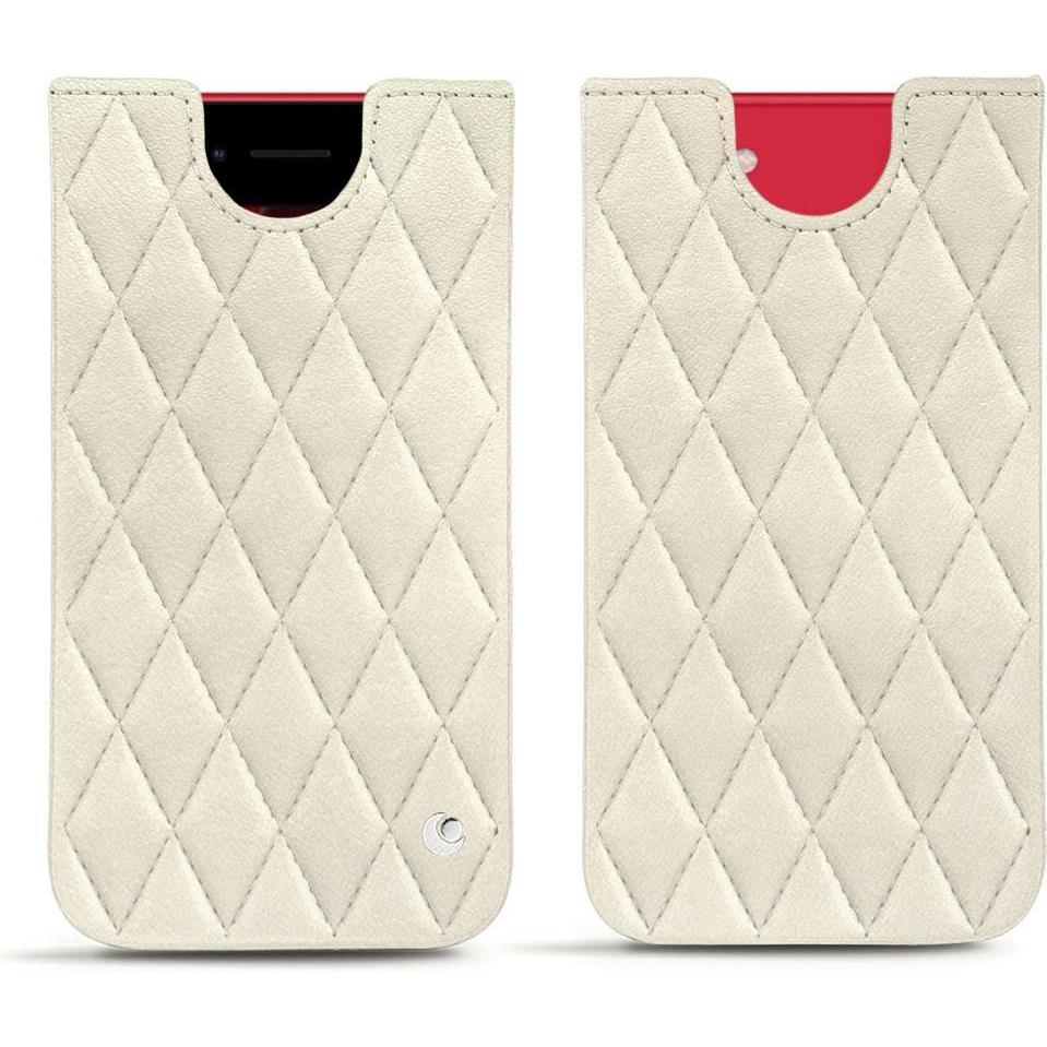 Thumbnail - Noreve Lederschutzhülle (Apple iPhone SE (3rd Gen), Apple iPhone SE (2nd Gen)), Smartphone Hülle, Weiss