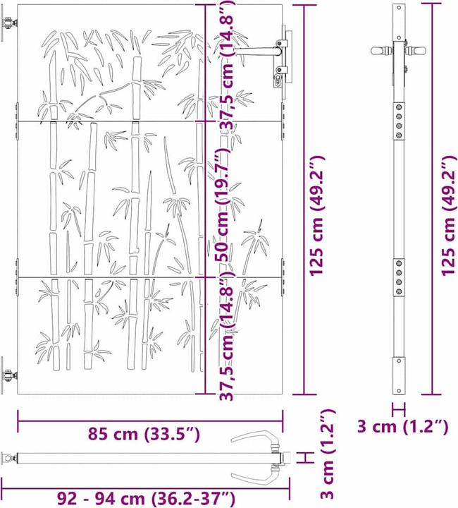 Produktbild vidaXL Gartentor