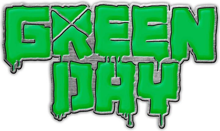 Actual product image Green Day Graphic badge enamel logo