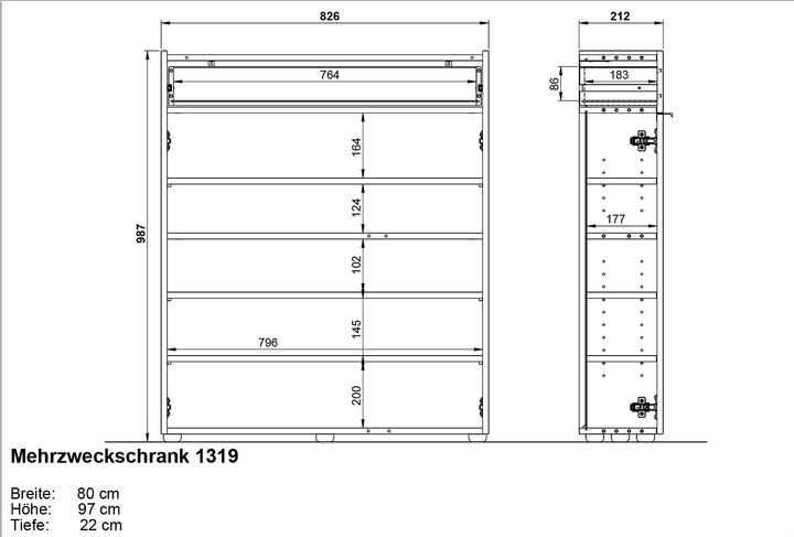 Image du produit Mid.You Ameca (83 x 22 x 99 cm)