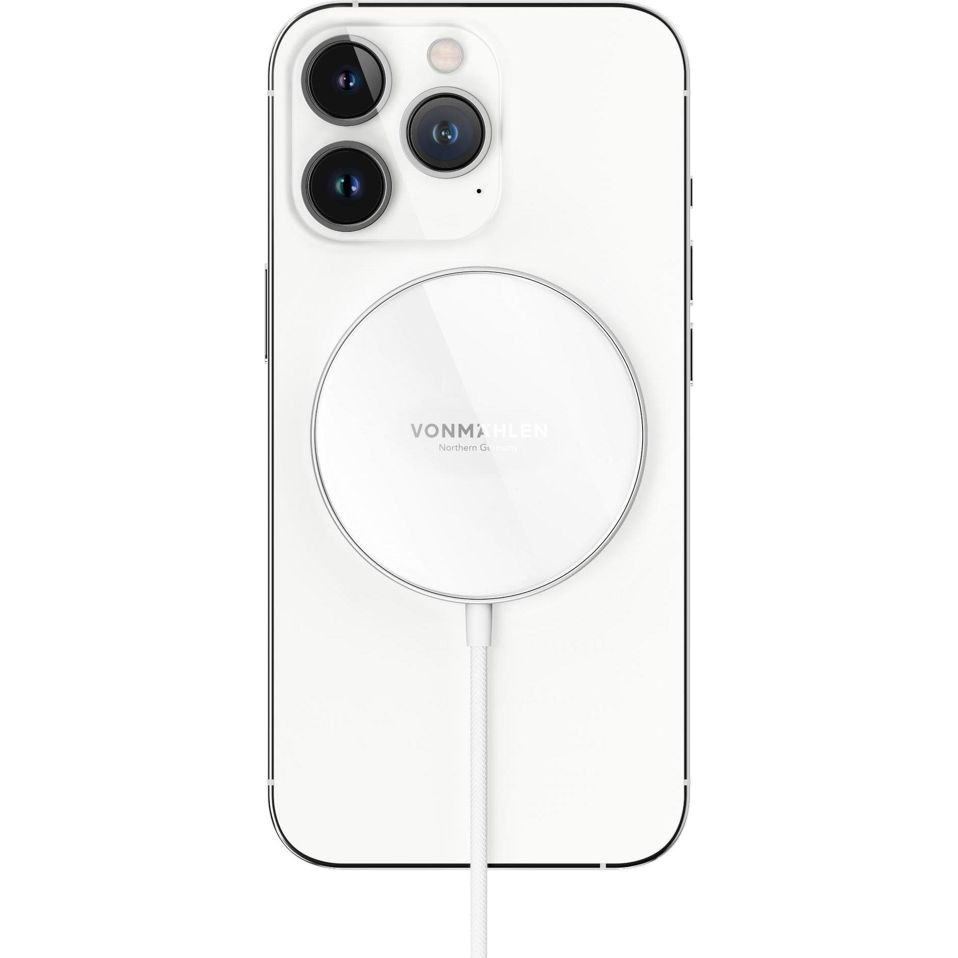 Thumbnail - Vonmählen Wireless Charging Pad Aura Mini (15 W), Wireless Charger, Weiss