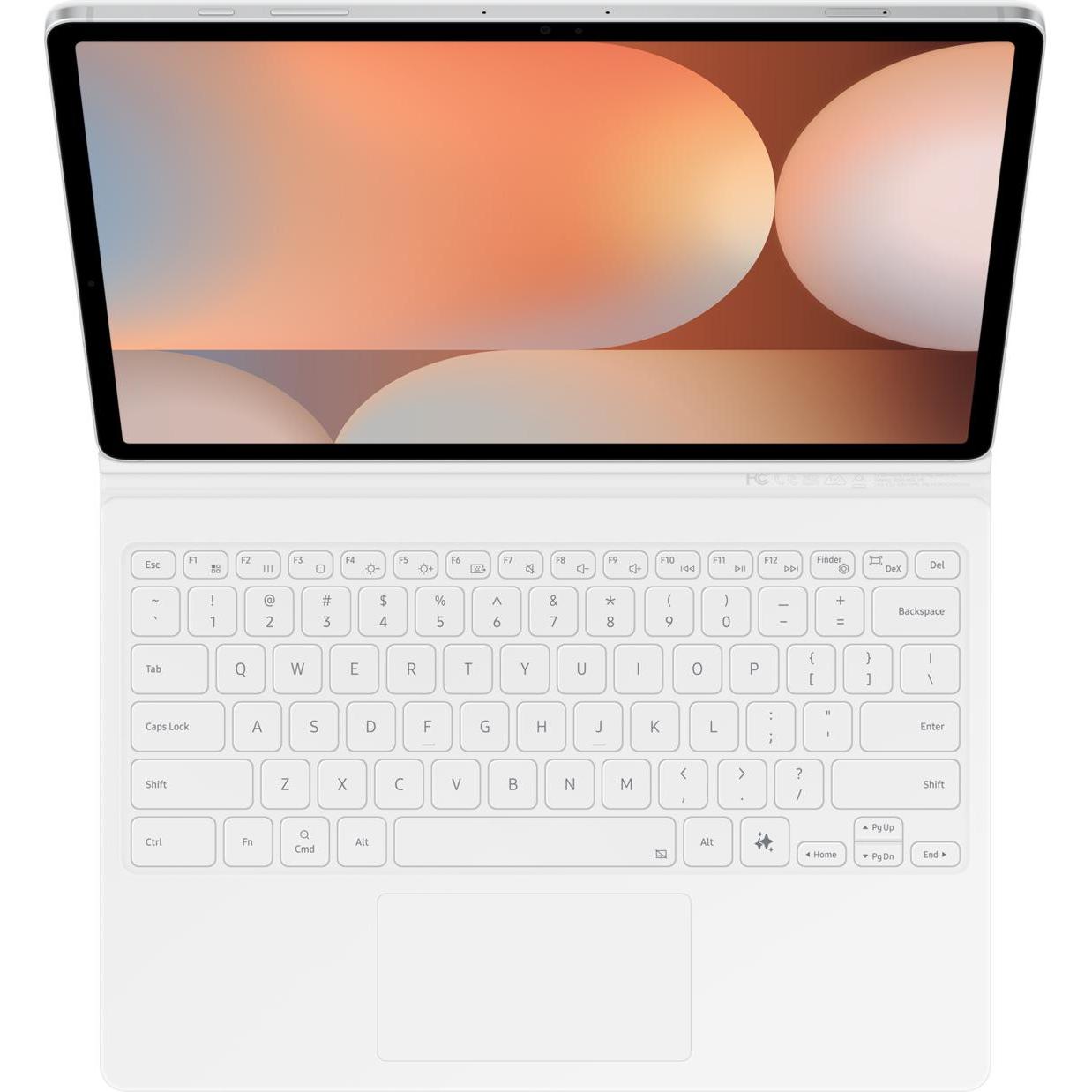 Samsung Book Cover Keyboard Tab S10+/S9+/S9 FE+ White (Eng. Int., Galaxy Tab S9+, Galaxy Tab S10+, G