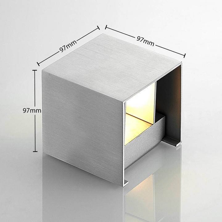 Image du produit Arcchio Zuzana Applique murale Square Alu (G9)