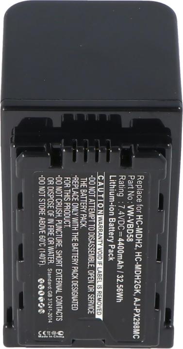Immagine prodotto AccuCell Akku Panasonic VW-VBD29 Akku VW-VBD58, VW-VBD58E-K, VW-VBD58PPK (Batteria della fotocamera)