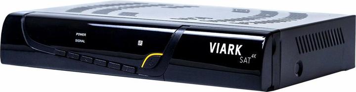 Immagine prodotto Viark Ricevitore Sat 4K UHD H,265 2160p DVB-S2X Multistream LAN WLAN Nero (0.26 GB, DVB-S2)