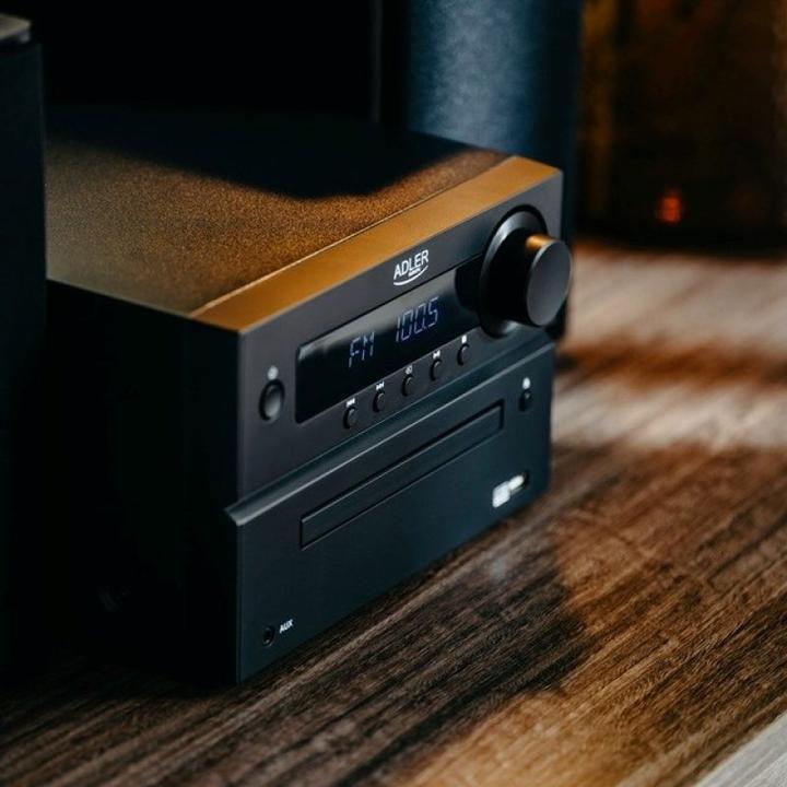 Produktbild Adler AD 1917 HI-FI-Turm Bluetooth/ CD/ USB/ FM-Radio Schwarz (Bluetooth, CD Player, 2x 25 W)