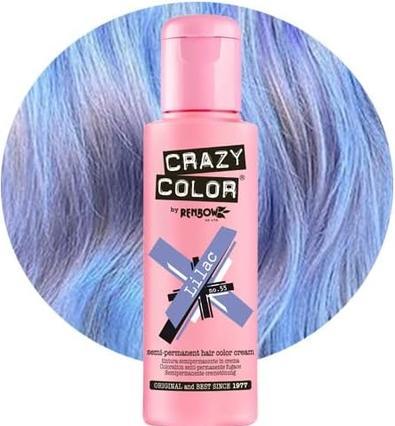 Immagine prodotto Crazy Color Crazy Colour Crema Colorante Semi-Permanente per Capelli 4 Bottiglie di Lilla 100ml (55)