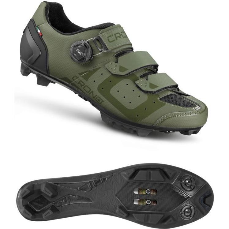 Crono, Scarpe da ciclismo, MTB shoes CX-3-22 green 42 composite (42), Verde