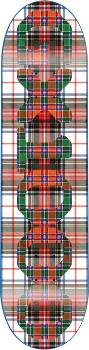 Actual product image GX1000 OG Logo Tartan White (8.25")