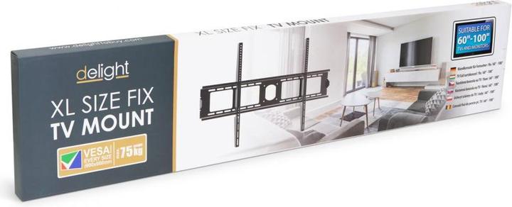 Immagine prodotto Delight Consolidamento TV a parete 60-100" nero (Muro, 60" - 100")
