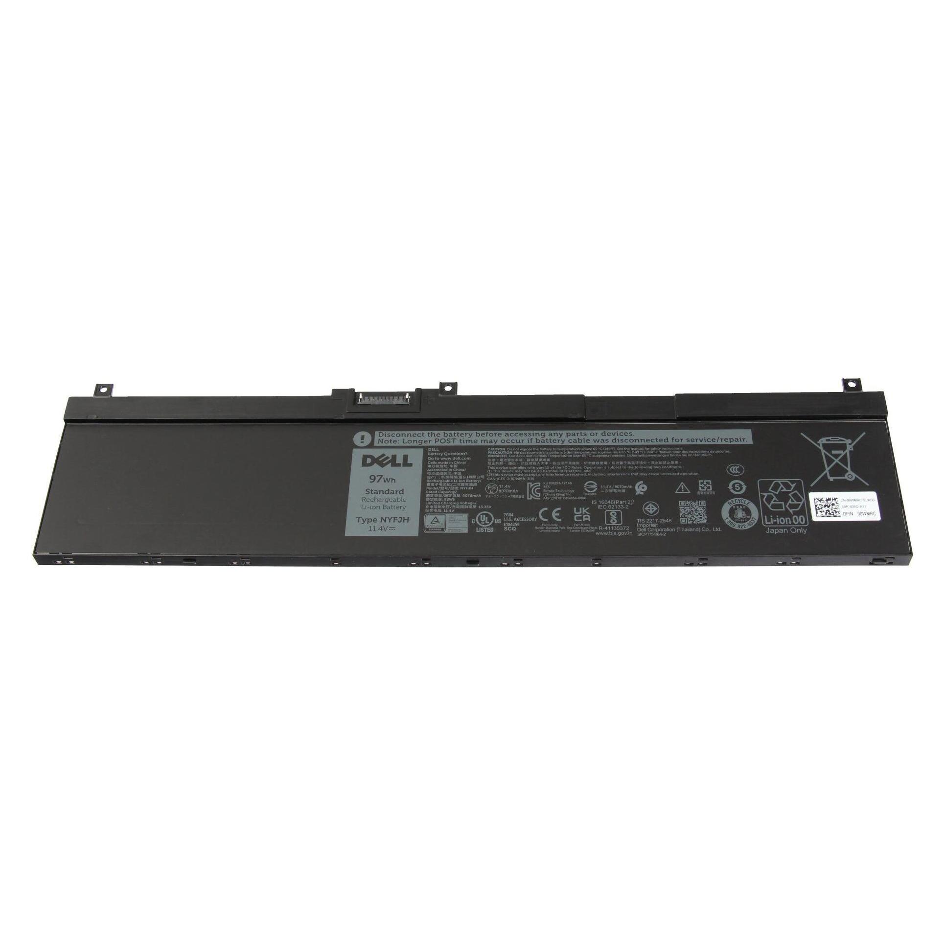 Dell 7M0T6 (6 Zellen, 8070 mAh), Notebook Akku