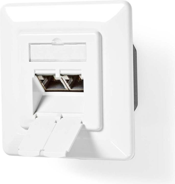 Productafbeelding Nedis Netwerk wandcontactdoos | inbouw | 2-poorts poort(en) | CAT7 | recht | contactdoos | verguld | PVC