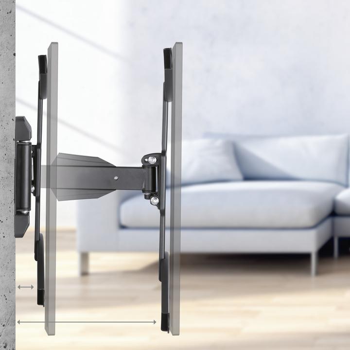 Image du produit Hama Support TV mural, pivotant, inclinable, extensible, 165 cm (65") à 35 kg (Mur, 35 kg, 32" - 65")