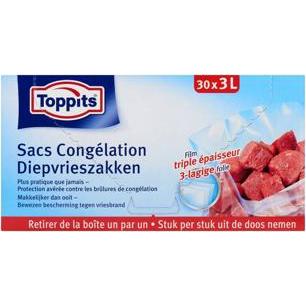Thumbnail - Toppits Gefrierbeutel 3 Liter 30 Stück, Lebensmittelverpackung