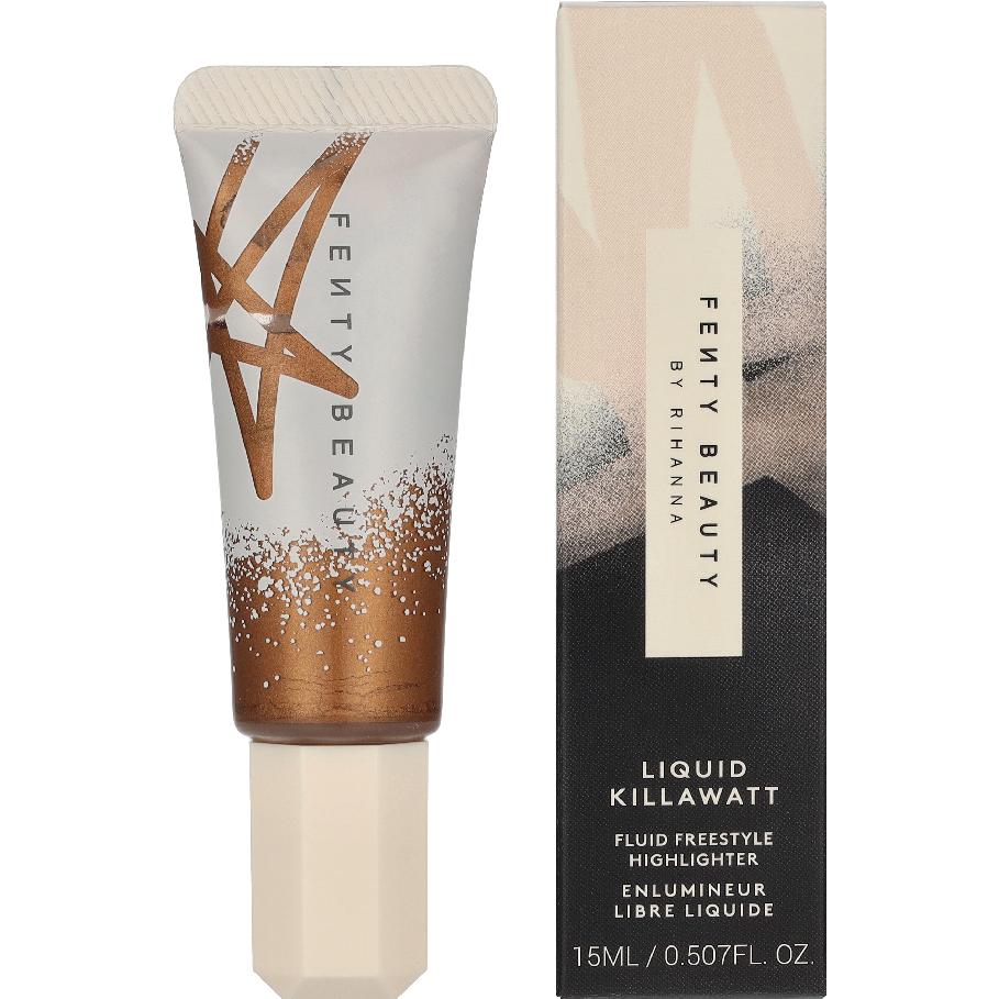 Fenty Beauty, Illuminante + Bronzer, Liquid Killawatt Fluid Freestyle Highlighter (#05 Butta Brownie, Highlighter)