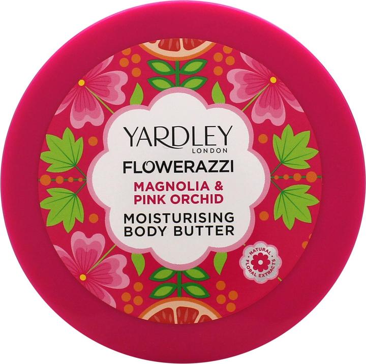 Yardley Flowerazzi Magnolia & Pink Orchid Body Butter 200ml (Body Butter, 200 ml)