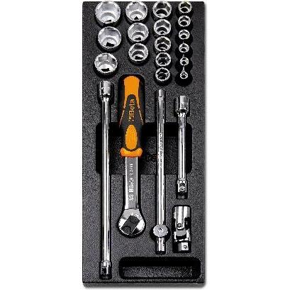 BETA, Chiave a bussola + esagonale, 024240092 24240092 T92 Steckschlüsselsatz 22-teilig 6 - 22 mm 3/8"