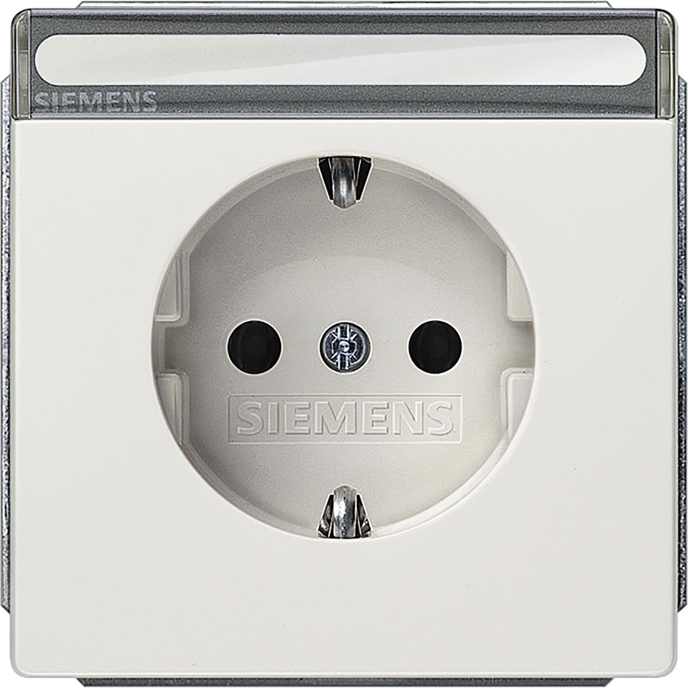 Siemens, Steckdose, Steckdose 1f rt glz DELTAstyle UP m.BS 5UB1856