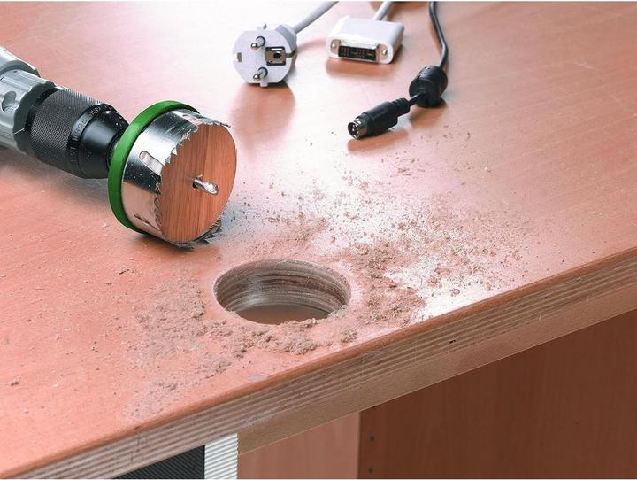 Actual product image kwb Hole saw set 25-68 8-piece battery (25 mm, 32 mm, 38 mm, 44 mm, 51 mm, 57 mm, 63 mm, 68 mm)