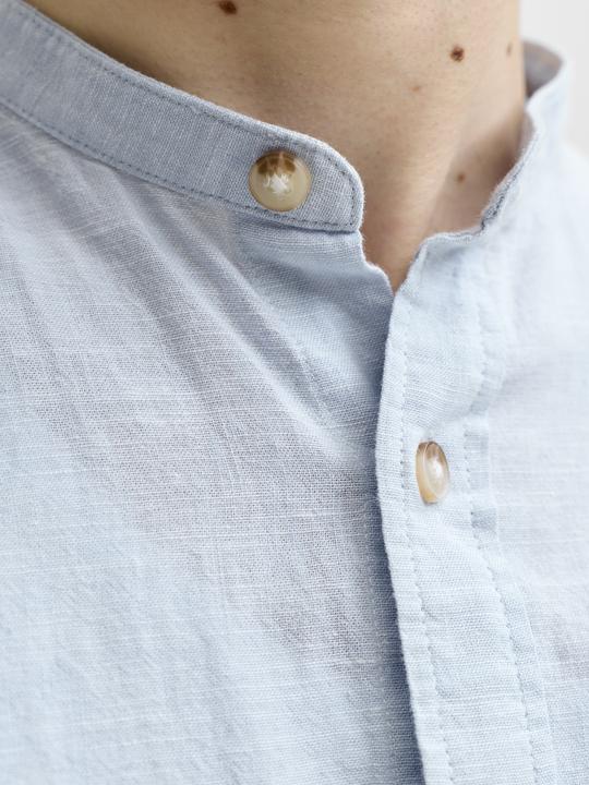 Actual product image Jack & Jones Jjesummer Linen Blend Band Shirt L/S Sn (XL)