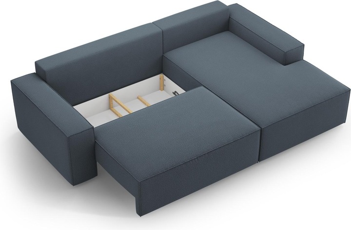 Actual product image Micadoni Right Corner Sofa With Bed Function And Box, "Jodie", 3 Seats, 246x151x86 Made in Europe (Corner sofa)