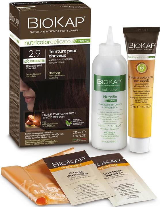 Produktbild Bio Partner Nutricolor Delicato Rapid dunkles Schokoladenbraun (2.9 Dark Brown Chocolate)