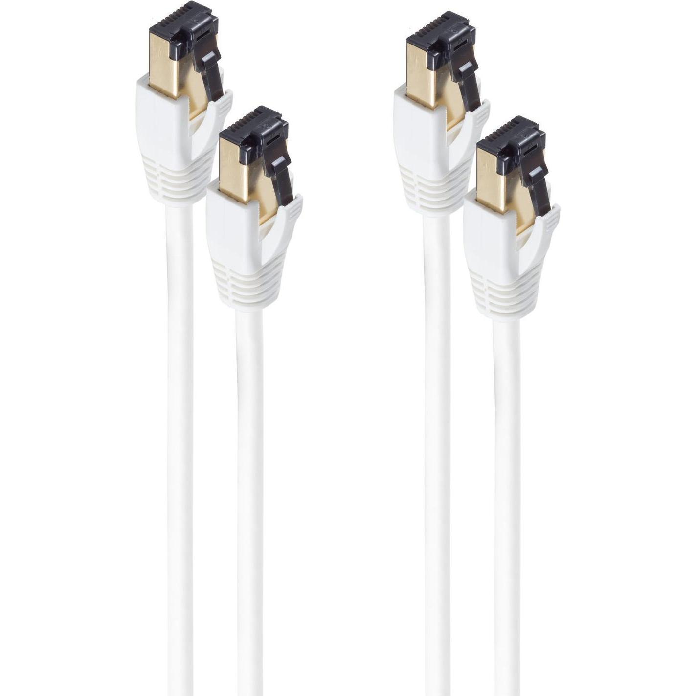 Shiverpeaks -BASIC-S--Patchkabel cat. 8.1 F/FTP PIMF LSZH weiss 2,0m--VE2 (F/FTP, CAT8.1, 2 m), Netzwerkkabel