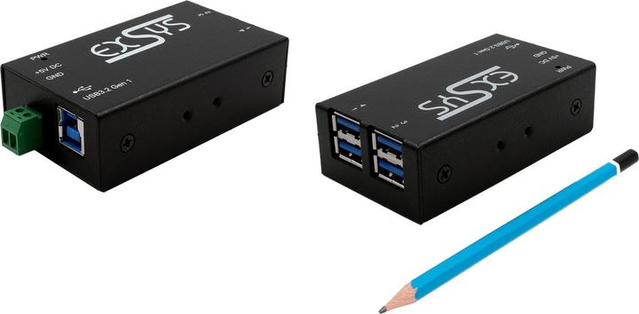 Produktbild Exsys EX-1180HMS, 4x USB-A, 1x USB-B (USB-A, USB-B, 4 Ports)