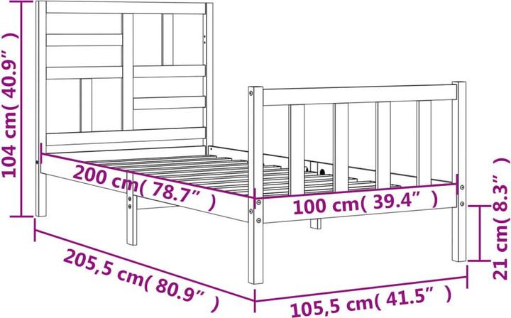 Produktbild vidaXL Adino (100 x 200 cm)