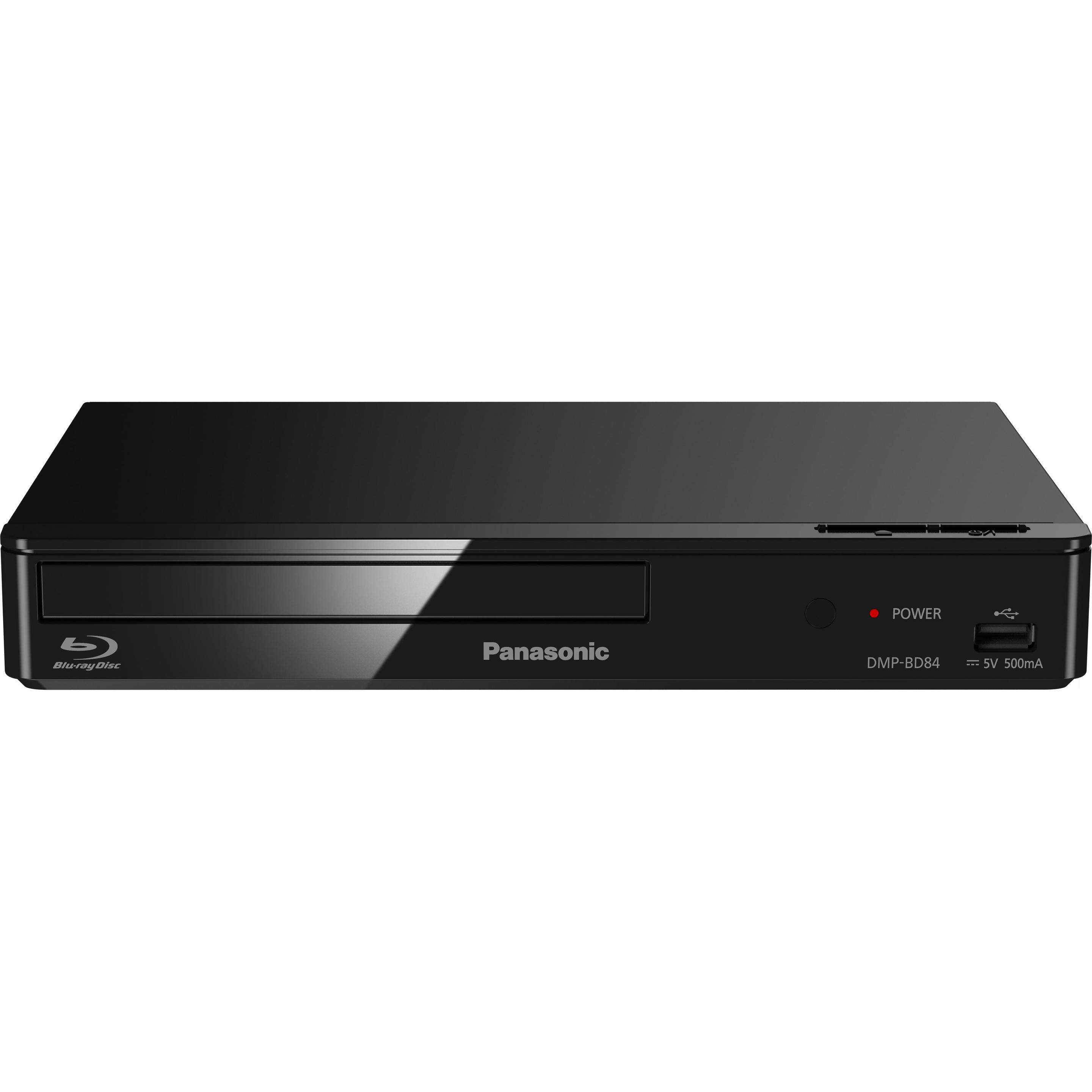 Panasonic DMP-BD84 (Blu-ray Player), Bluray Player + DVD Player, Schwarz