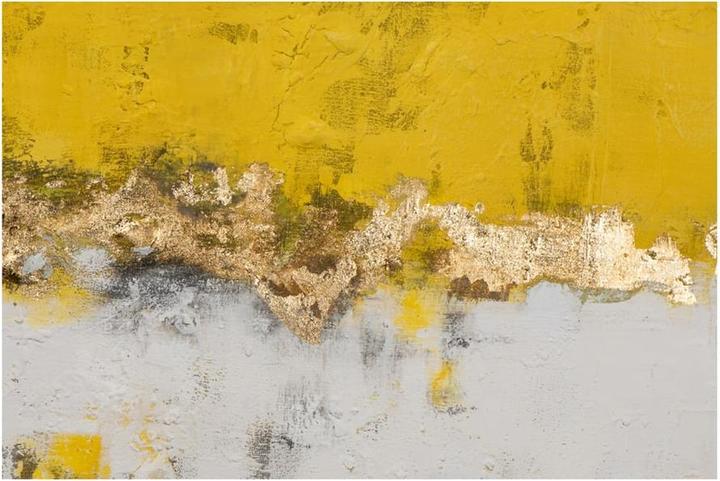 Image du produit Schubiger Composition de couleurs jaune et grise (100 x 100 cm)