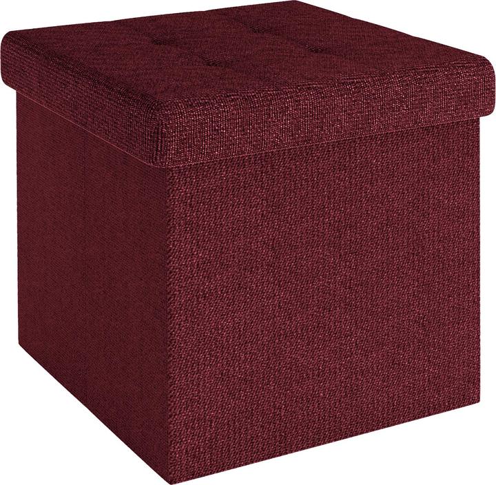 Actual product image Intirilife Stool 30x30x30 cm in CHERRY RED