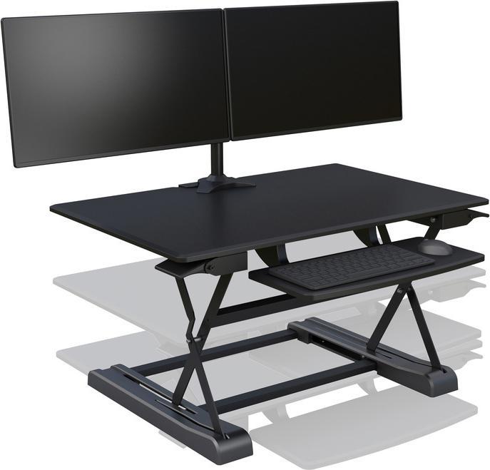 Produktbild Multibrackets Steharbeitsplatz, Metall/Holz, schwarz, 15" - 27"