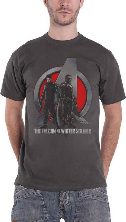 Image du produit T-shirt unisexe adulte Falcon & Winter Soldier Logo (M)