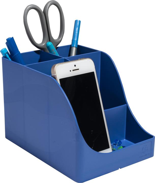 Image du produit Exacompta Pochette multi-usages Pen Wave, 4 compartiments, bleu