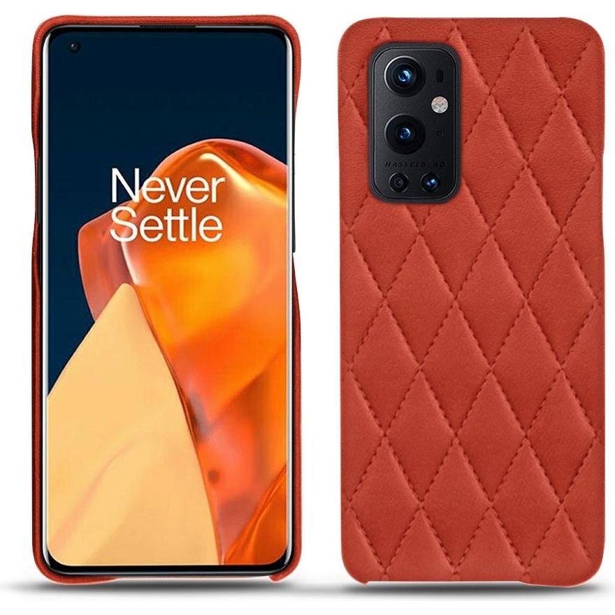 Noreve Lederschutzhülle (OnePlus 9 Pro), Smartphone Hülle, Orange
